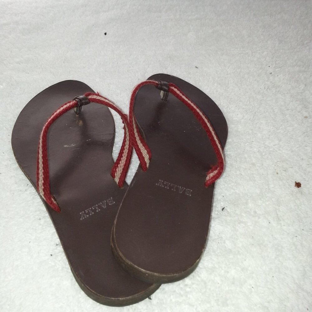 Bally Leather Summer Sandals Womens Worn